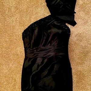 Flirt by Maggie Sottero Black Prom Dress